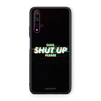 Thumbnail for Huawei Nova 5T OMG ShutUp θήκη από τη Smartfits με σχέδιο στο πίσω μέρος και μαύρο περίβλημα | Smartphone case with colorful back and black bezels by Smartfits