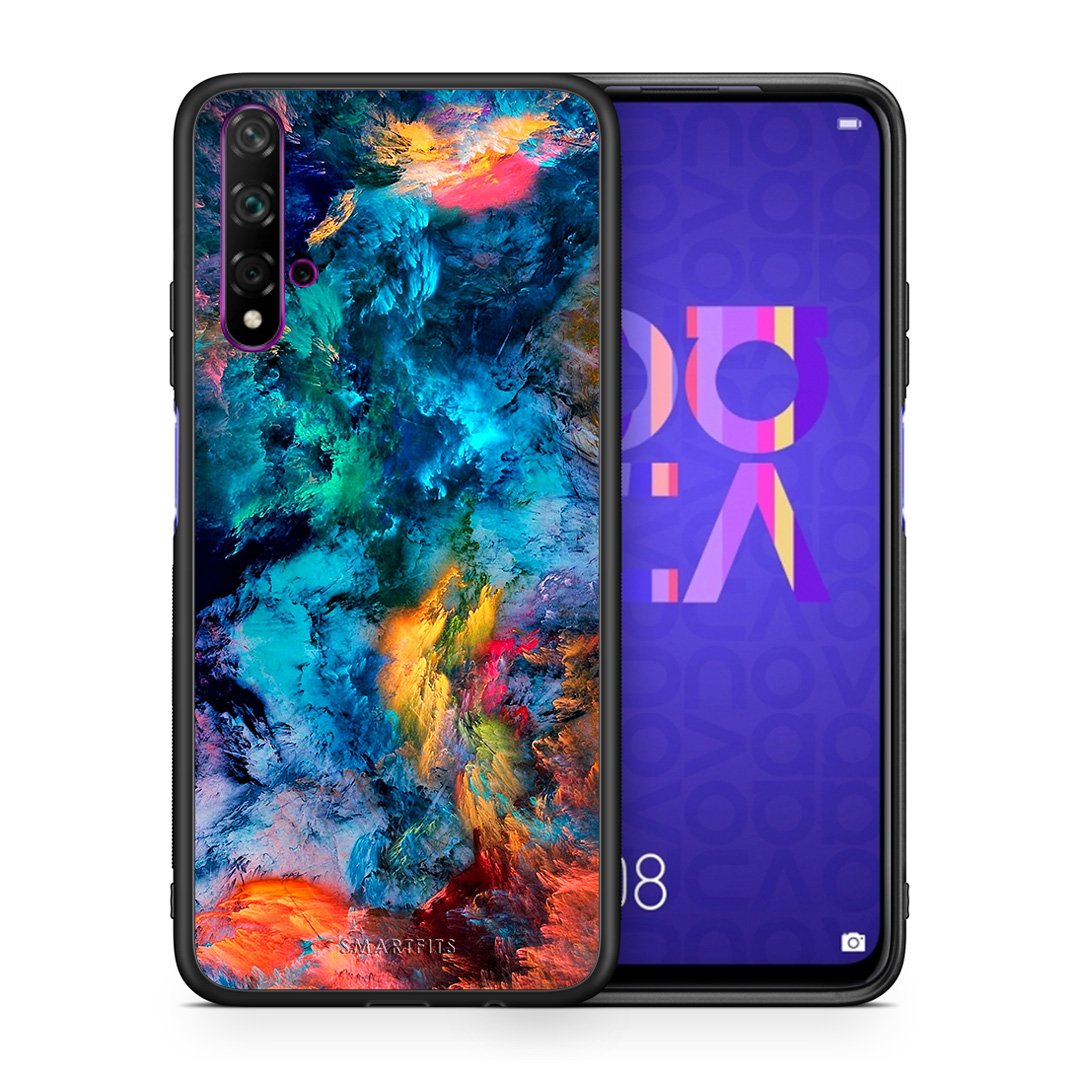 Θήκη Huawei Nova 5T/Honor 20 Crayola Paint από τη Smartfits με σχέδιο στο πίσω μέρος και μαύρο περίβλημα | Huawei Nova 5T/Honor 20 Crayola Paint case with colorful back and black bezels