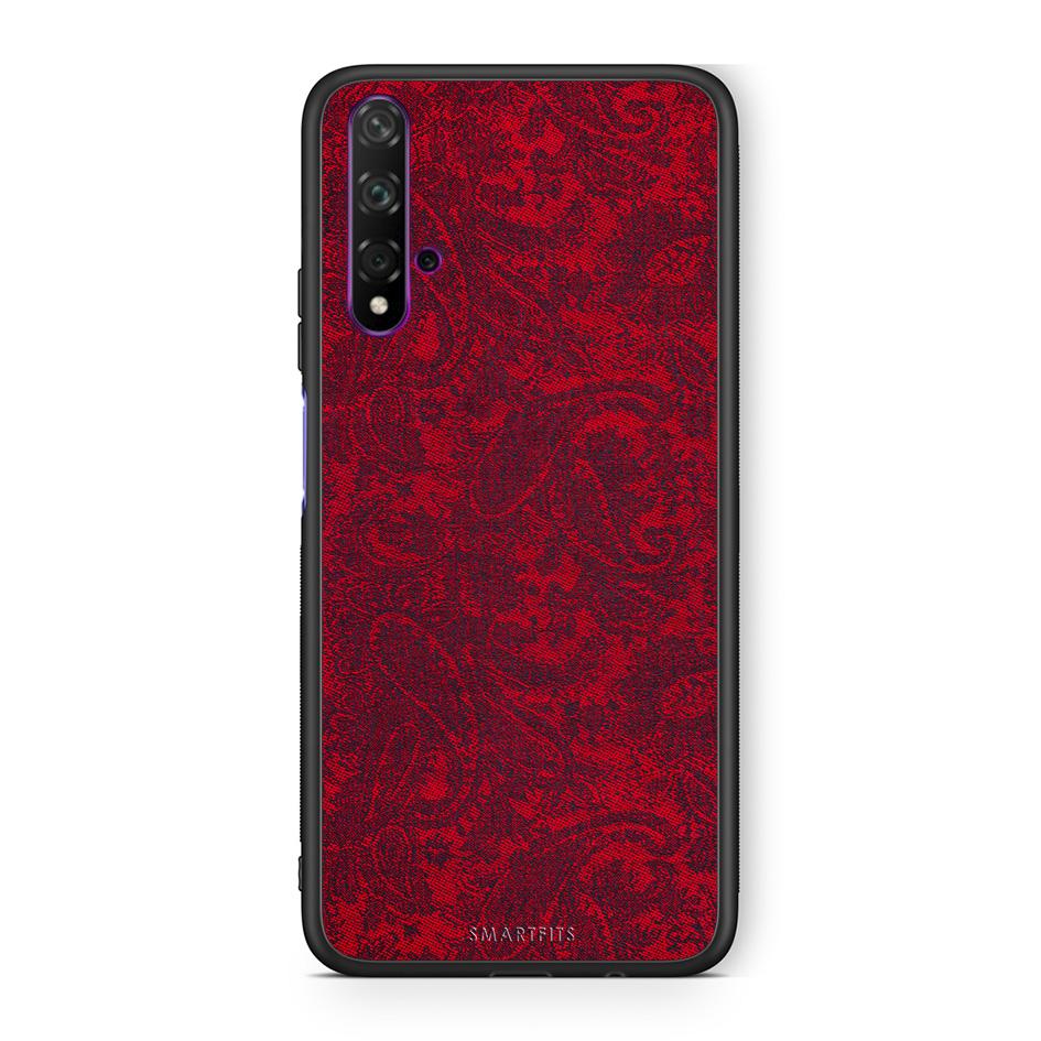 Huawei Nova 5T Paisley Cashmere θήκη από τη Smartfits με σχέδιο στο πίσω μέρος και μαύρο περίβλημα | Smartphone case with colorful back and black bezels by Smartfits