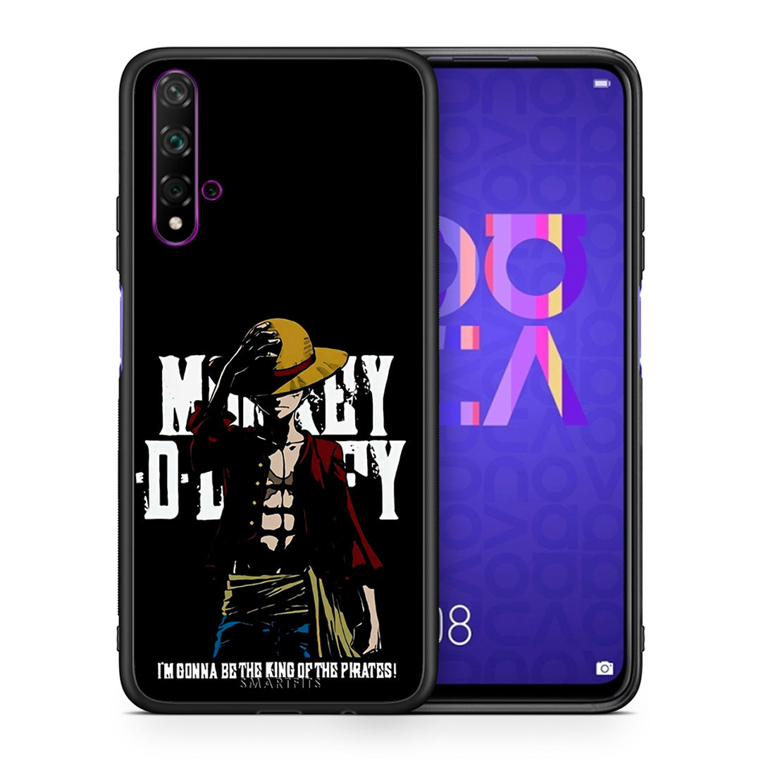 Θήκη Huawei Nova 5T/Honor 20 Pirate King από τη Smartfits με σχέδιο στο πίσω μέρος και μαύρο περίβλημα | Huawei Nova 5T/Honor 20 Pirate King case with colorful back and black bezels