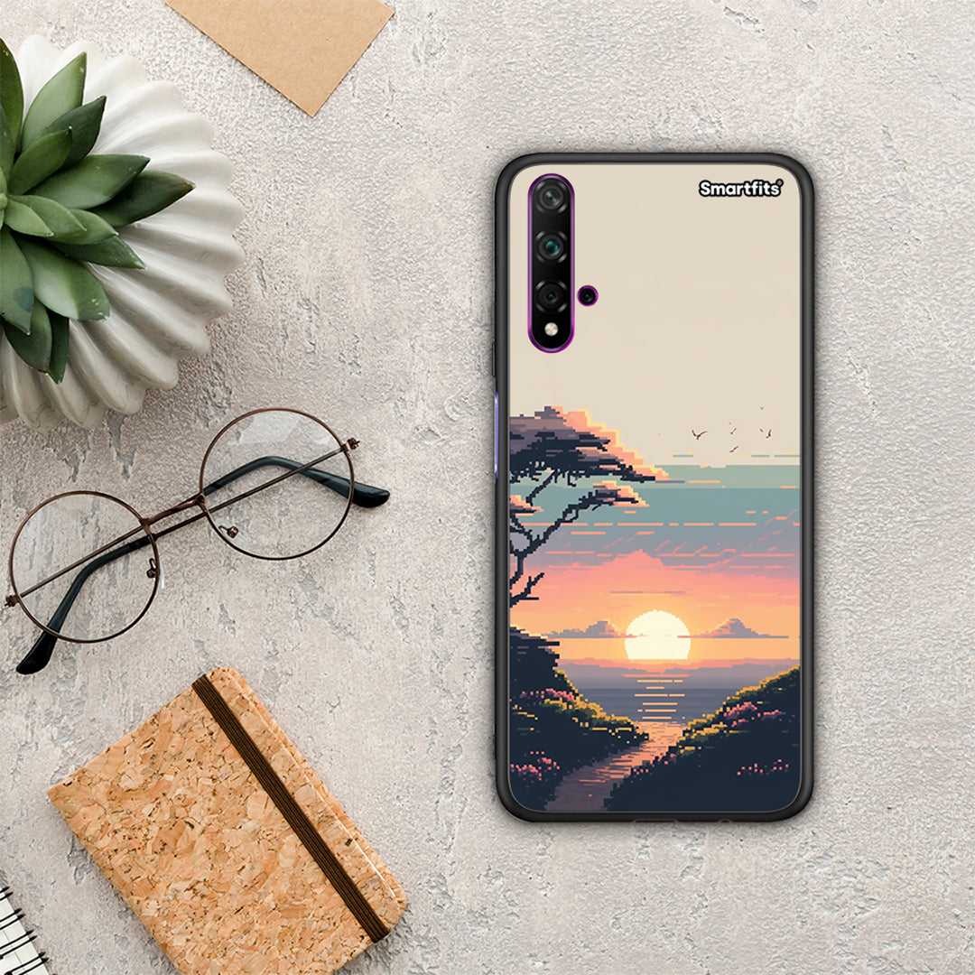 Pixel Sunset - Huawei Nova 5T / Honor 20 θήκη