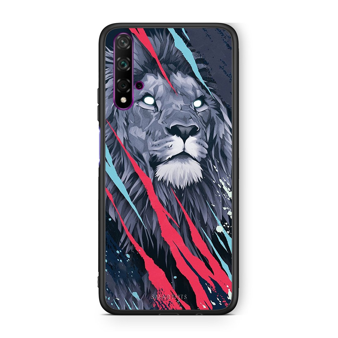 4 - Huawei Nova 5T Lion Designer PopArt case, cover, bumper
