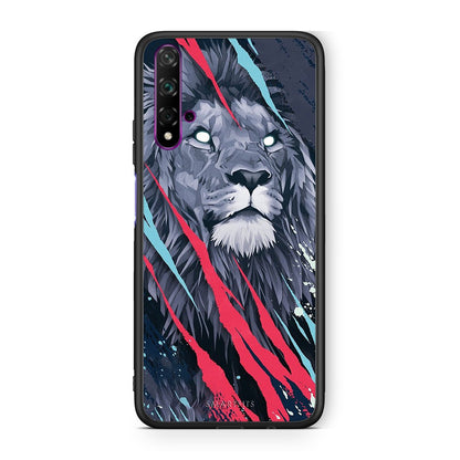 4 - Huawei Nova 5T Lion Designer PopArt case, cover, bumper