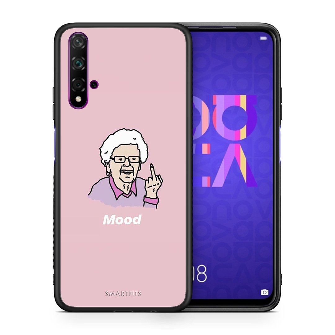 Θήκη Huawei Nova 5T/Honor 20 Mood PopArt από τη Smartfits με σχέδιο στο πίσω μέρος και μαύρο περίβλημα | Huawei Nova 5T/Honor 20 Mood PopArt case with colorful back and black bezels