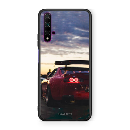 Huawei Nova 5T Racing Supra θήκη από τη Smartfits με σχέδιο στο πίσω μέρος και μαύρο περίβλημα | Smartphone case with colorful back and black bezels by Smartfits