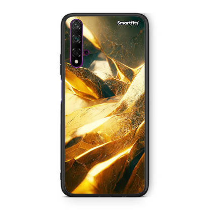 Huawei Nova 5T Real Gold θήκη από τη Smartfits με σχέδιο στο πίσω μέρος και μαύρο περίβλημα | Smartphone case with colorful back and black bezels by Smartfits