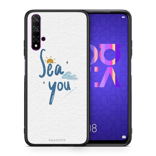 Θήκη Huawei Nova 5T / Honor 20 Sea You από τη Smartfits με σχέδιο στο πίσω μέρος και μαύρο περίβλημα | Huawei Nova 5T / Honor 20 Sea You case with colorful back and black bezels
