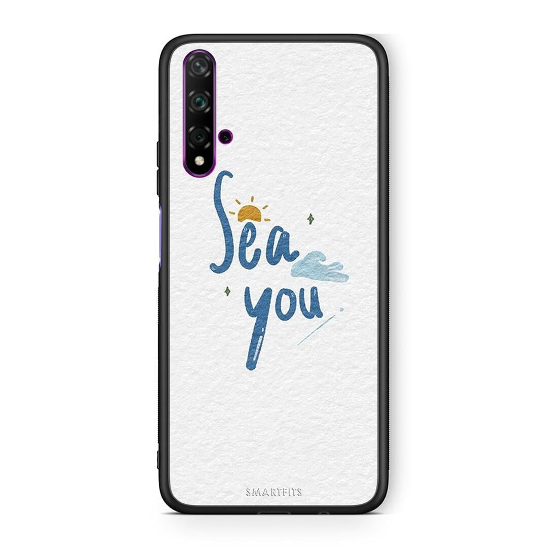 Huawei Nova 5T Sea You Θήκη από τη Smartfits με σχέδιο στο πίσω μέρος και μαύρο περίβλημα | Smartphone case with colorful back and black bezels by Smartfits