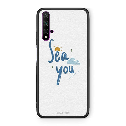 Huawei Nova 5T Sea You Θήκη από τη Smartfits με σχέδιο στο πίσω μέρος και μαύρο περίβλημα | Smartphone case with colorful back and black bezels by Smartfits