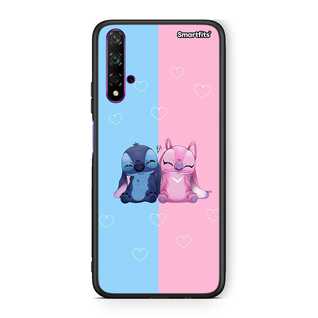 Huawei Nova 5T Stitch And Angel θήκη από τη Smartfits με σχέδιο στο πίσω μέρος και μαύρο περίβλημα | Smartphone case with colorful back and black bezels by Smartfits