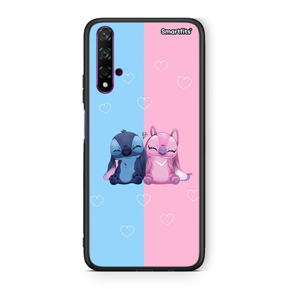 Huawei Nova 5T Stitch And Angel θήκη από τη Smartfits με σχέδιο στο πίσω μέρος και μαύρο περίβλημα | Smartphone case with colorful back and black bezels by Smartfits