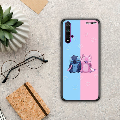Stitch And Angel - Huawei Nova 5T / Honor 20 θήκη