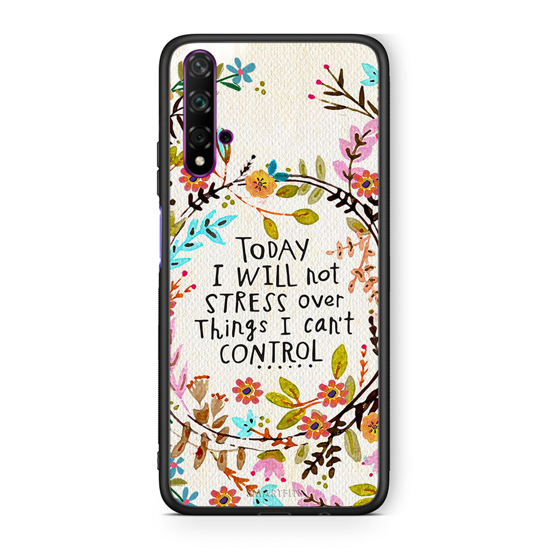 Huawei Nova 5T Stress Over θήκη από τη Smartfits με σχέδιο στο πίσω μέρος και μαύρο περίβλημα | Smartphone case with colorful back and black bezels by Smartfits