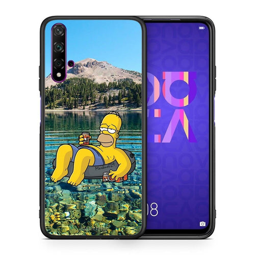 Θήκη Huawei Nova 5T / Honor 20 Summer Happiness από τη Smartfits με σχέδιο στο πίσω μέρος και μαύρο περίβλημα | Huawei Nova 5T / Honor 20 Summer Happiness case with colorful back and black bezels