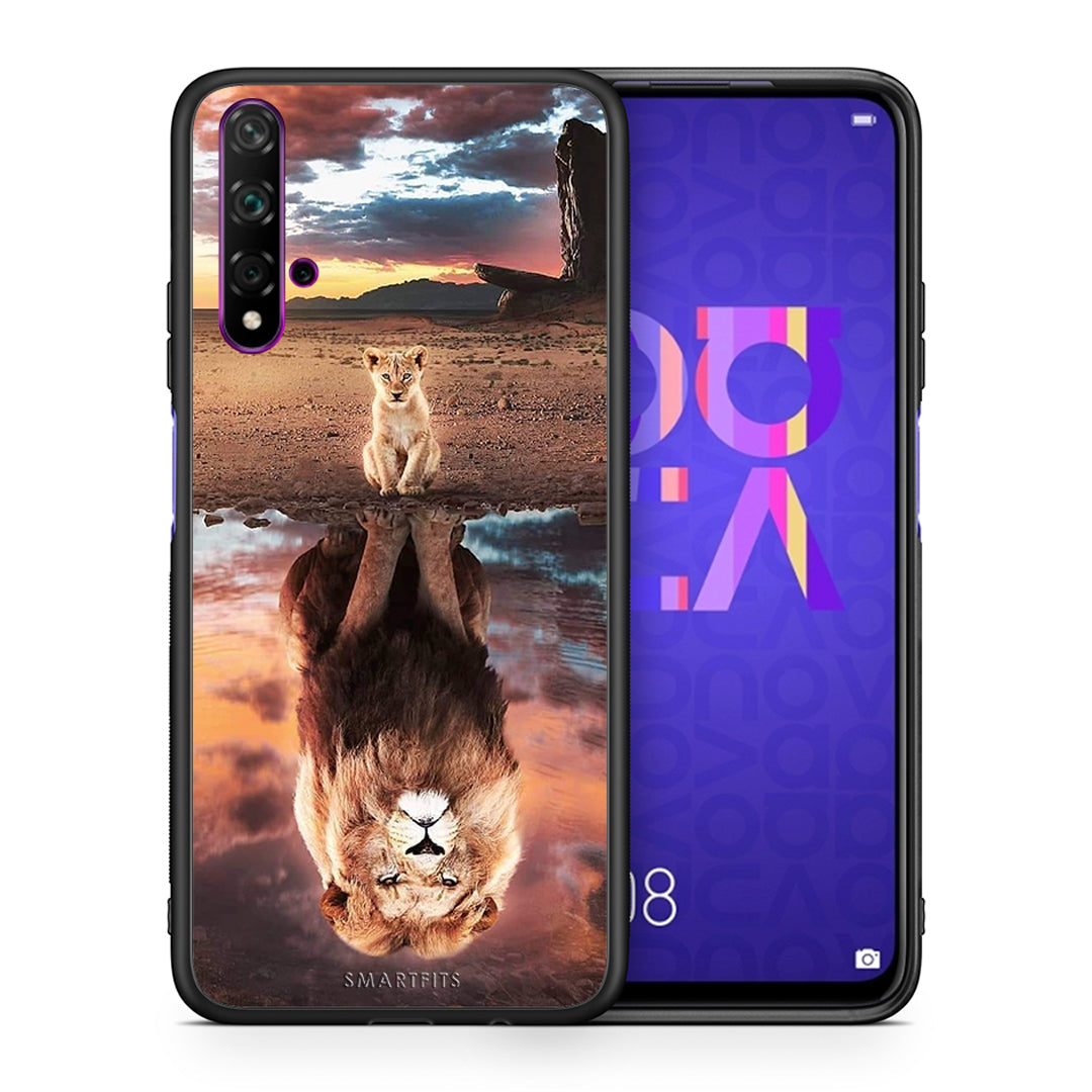 Θήκη Αγίου Βαλεντίνου Huawei Nova 5T / Honor 20 Sunset Dreams από τη Smartfits με σχέδιο στο πίσω μέρος και μαύρο περίβλημα | Huawei Nova 5T / Honor 20 Sunset Dreams case with colorful back and black bezels