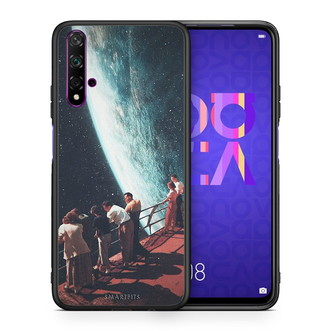 Θήκη Huawei Nova 5T/Honor 20 Surreal View από τη Smartfits με σχέδιο στο πίσω μέρος και μαύρο περίβλημα | Huawei Nova 5T/Honor 20 Surreal View case with colorful back and black bezels