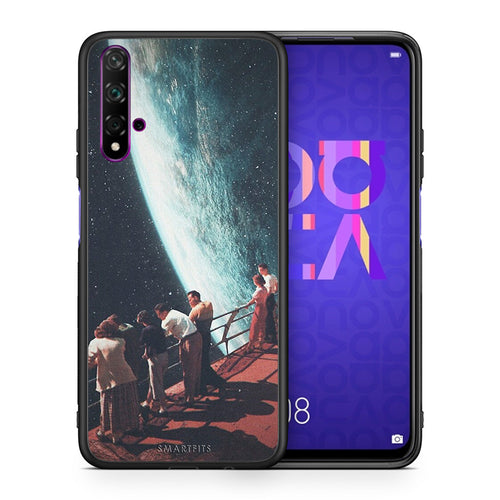 Θήκη Huawei Nova 5T/Honor 20 Surreal View από τη Smartfits με σχέδιο στο πίσω μέρος και μαύρο περίβλημα | Huawei Nova 5T/Honor 20 Surreal View case with colorful back and black bezels