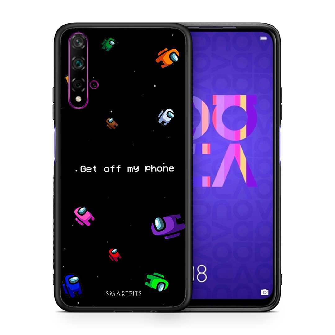 Θήκη Huawei Nova 5T/Honor 20 AFK Text από τη Smartfits με σχέδιο στο πίσω μέρος και μαύρο περίβλημα | Huawei Nova 5T/Honor 20 AFK Text case with colorful back and black bezels