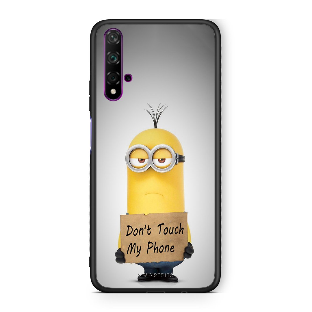 4 - Huawei Nova 5T Minion Text case, cover, bumper