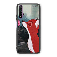 Thumbnail for Huawei Nova 5T Tod And Vixey Love 2 θήκη από τη Smartfits με σχέδιο στο πίσω μέρος και μαύρο περίβλημα | Smartphone case with colorful back and black bezels by Smartfits