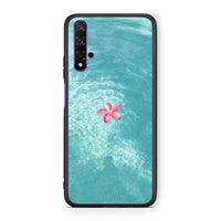 Thumbnail for Huawei Nova 5T Water Flower Θήκη από τη Smartfits με σχέδιο στο πίσω μέρος και μαύρο περίβλημα | Smartphone case with colorful back and black bezels by Smartfits