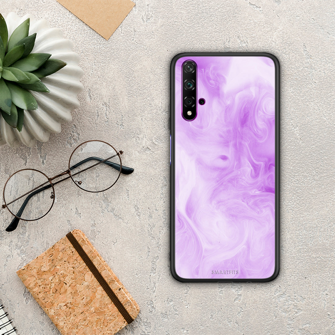Watercolor Lavender - Huawei Nova 5T / Honor 20 θήκη