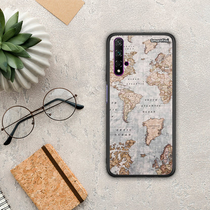 World Map - Huawei Nova 5T / Honor 20 θήκη