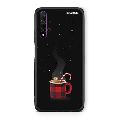 Huawei Nova 5T Xmas Bathing θήκη από τη Smartfits με σχέδιο στο πίσω μέρος και μαύρο περίβλημα | Smartphone case with colorful back and black bezels by Smartfits