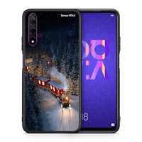 Thumbnail for Θήκη Huawei Nova 5T/Honor 20 Xmas Train από τη Smartfits με σχέδιο στο πίσω μέρος και μαύρο περίβλημα | Huawei Nova 5T/Honor 20 Xmas Train case with colorful back and black bezels