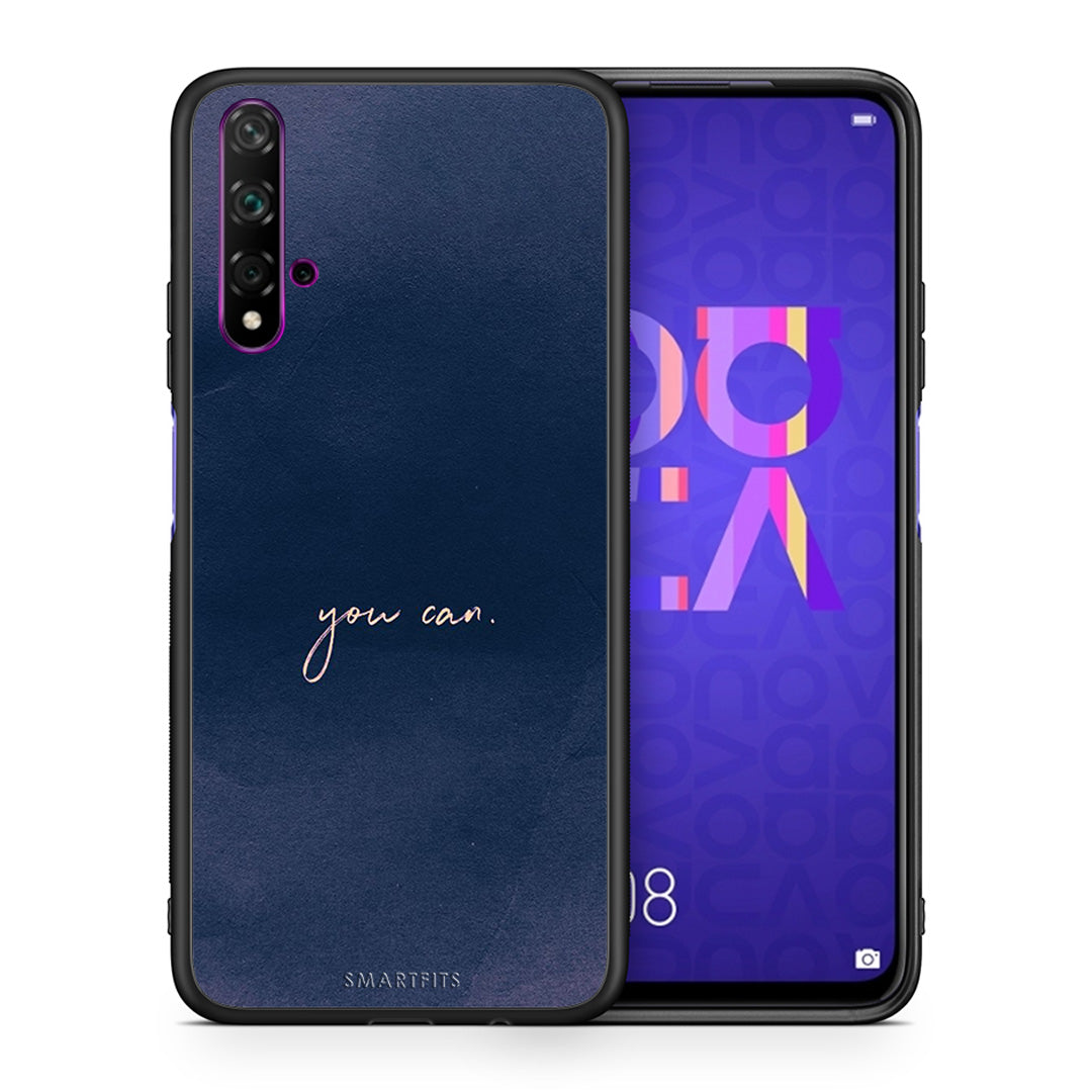 Θήκη Huawei Nova 5T/Honor 20 You Can από τη Smartfits με σχέδιο στο πίσω μέρος και μαύρο περίβλημα | Huawei Nova 5T/Honor 20 You Can case with colorful back and black bezels