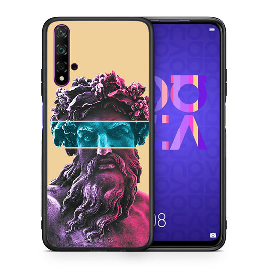 Θήκη Αγίου Βαλεντίνου Huawei Nova 5T / Honor 20 Zeus Art από τη Smartfits με σχέδιο στο πίσω μέρος και μαύρο περίβλημα | Huawei Nova 5T / Honor 20 Zeus Art case with colorful back and black bezels