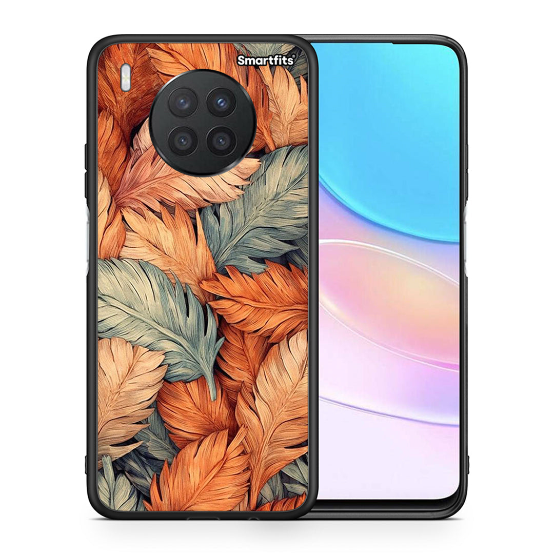 Θήκη Huawei Nova 8i / Honor 50 Lite Autumn Leaves από τη Smartfits με σχέδιο στο πίσω μέρος και μαύρο περίβλημα | Huawei Nova 8i / Honor 50 Lite Autumn Leaves case with colorful back and black bezels