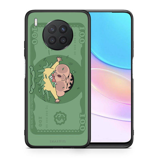 Θήκη Αγίου Βαλεντίνου Huawei Nova 8i / Honor 50 Lite Big Money από τη Smartfits με σχέδιο στο πίσω μέρος και μαύρο περίβλημα | Huawei Nova 8i / Honor 50 Lite Big Money case with colorful back and black bezels