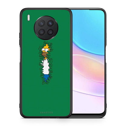 Θήκη Αγίου Βαλεντίνου Huawei Nova 8i / Honor 50 Lite Bush Man από τη Smartfits με σχέδιο στο πίσω μέρος και μαύρο περίβλημα | Huawei Nova 8i / Honor 50 Lite Bush Man case with colorful back and black bezels