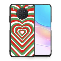 Thumbnail for Θήκη Huawei Nova 8i / Honor 50 Lite Christmas Hearts από τη Smartfits με σχέδιο στο πίσω μέρος και μαύρο περίβλημα | Huawei Nova 8i / Honor 50 Lite Christmas Hearts case with colorful back and black bezels