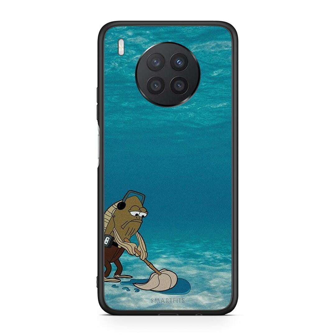 Huawei Nova 8i / Honor 50 Lite Clean The Ocean Θήκη από τη Smartfits με σχέδιο στο πίσω μέρος και μαύρο περίβλημα | Smartphone case with colorful back and black bezels by Smartfits