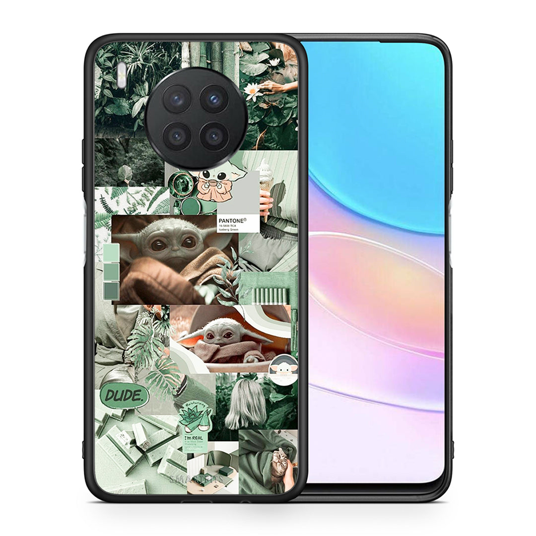 Θήκη Αγίου Βαλεντίνου Huawei Nova 8i / Honor 50 Lite Collage Dude από τη Smartfits με σχέδιο στο πίσω μέρος και μαύρο περίβλημα | Huawei Nova 8i / Honor 50 Lite Collage Dude case with colorful back and black bezels