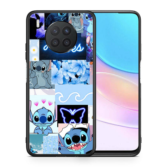 Θήκη Αγίου Βαλεντίνου Huawei Nova 8i / Honor 50 Lite Collage Good Vibes από τη Smartfits με σχέδιο στο πίσω μέρος και μαύρο περίβλημα | Huawei Nova 8i / Honor 50 Lite Collage Good Vibes case with colorful back and black bezels