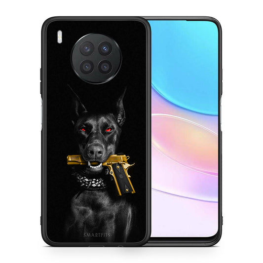 Θήκη Αγίου Βαλεντίνου Huawei Nova 8i / Honor 50 Lite Golden Gun από τη Smartfits με σχέδιο στο πίσω μέρος και μαύρο περίβλημα | Huawei Nova 8i / Honor 50 Lite Golden Gun case with colorful back and black bezels