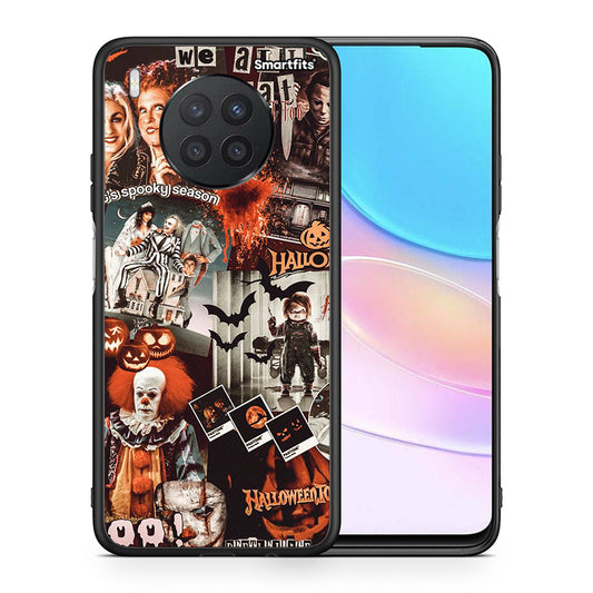 Θήκη Huawei Nova 8i / Honor 50 Lite Halloween Spooky Season από τη Smartfits με σχέδιο στο πίσω μέρος και μαύρο περίβλημα | Huawei Nova 8i / Honor 50 Lite Halloween Spooky Season case with colorful back and black bezels