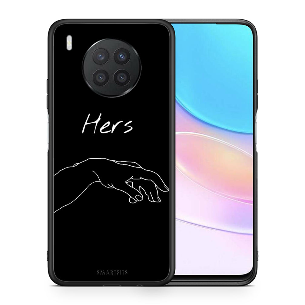 Θήκη Αγίου Βαλεντίνου Huawei Nova 8i / Honor 50 Lite Aeshetic Love 1 από τη Smartfits με σχέδιο στο πίσω μέρος και μαύρο περίβλημα | Huawei Nova 8i / Honor 50 Lite Aeshetic Love 1 case with colorful back and black bezels