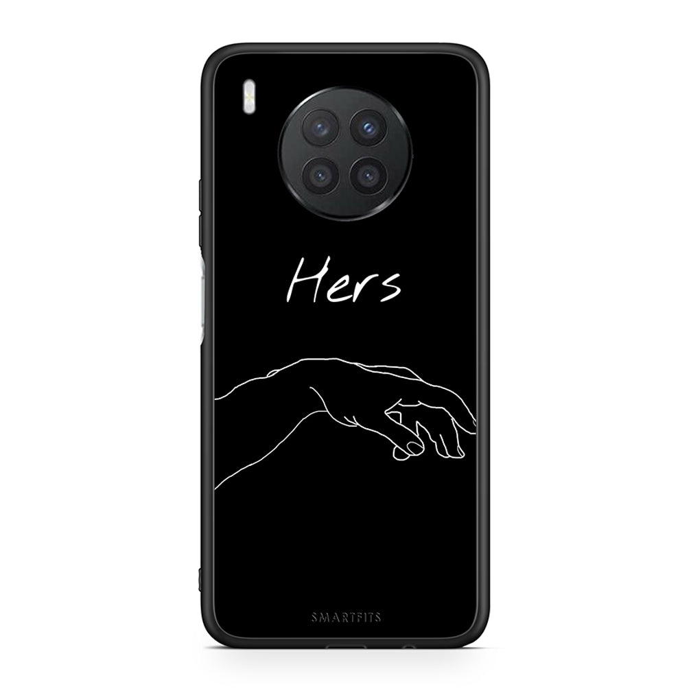 Huawei Nova 8i / Honor 50 Lite Aeshetic Love 1 Θήκη Αγίου Βαλεντίνου από τη Smartfits με σχέδιο στο πίσω μέρος και μαύρο περίβλημα | Smartphone case with colorful back and black bezels by Smartfits