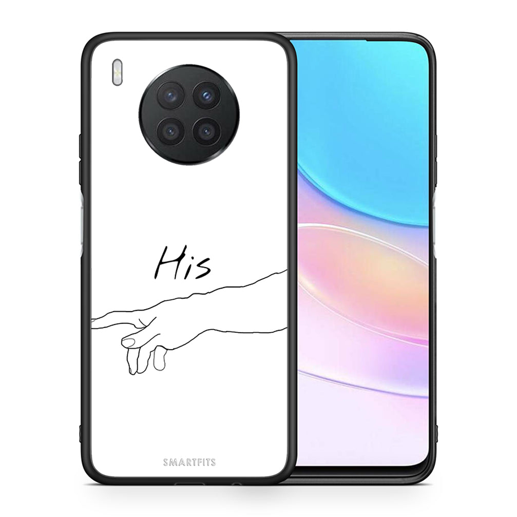 Θήκη Αγίου Βαλεντίνου Huawei Nova 8i / Honor 50 Lite Aeshetic Love 2 από τη Smartfits με σχέδιο στο πίσω μέρος και μαύρο περίβλημα | Huawei Nova 8i / Honor 50 Lite Aeshetic Love 2 case with colorful back and black bezels