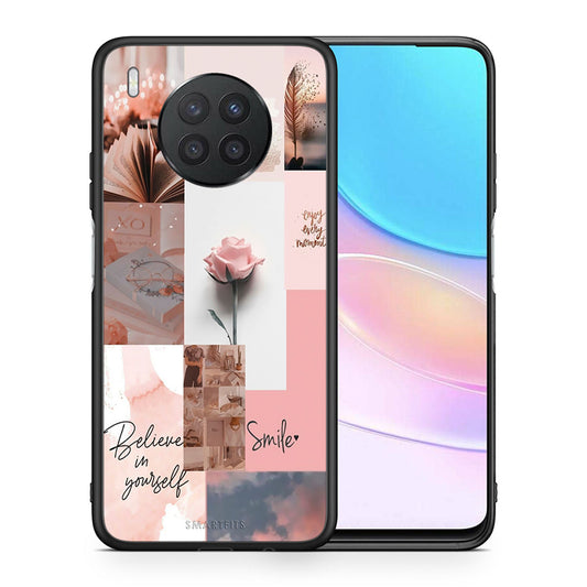 Θήκη Huawei Nova 8i / Honor 50 Lite Aesthetic Collage από τη Smartfits με σχέδιο στο πίσω μέρος και μαύρο περίβλημα | Huawei Nova 8i / Honor 50 Lite Aesthetic Collage case with colorful back and black bezels