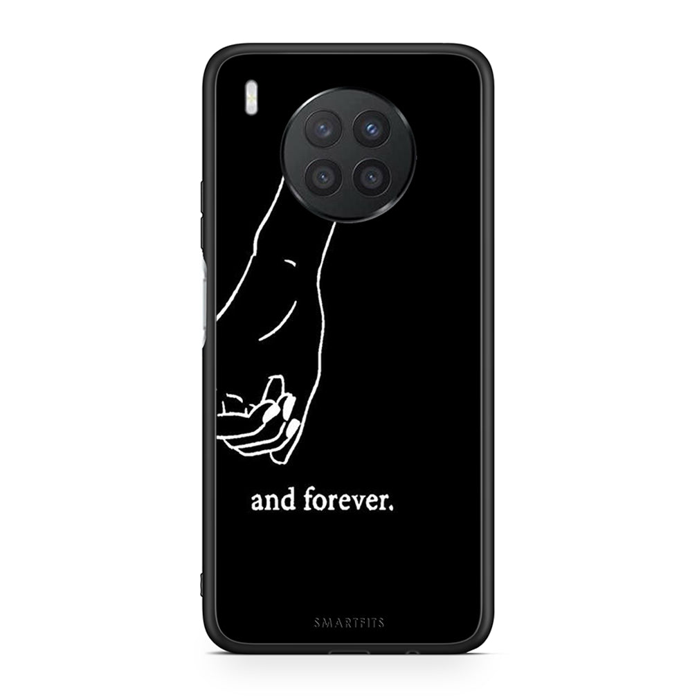 Huawei Nova 8i / Honor 50 Lite Always & Forever 2 Θήκη Αγίου Βαλεντίνου από τη Smartfits με σχέδιο στο πίσω μέρος και μαύρο περίβλημα | Smartphone case with colorful back and black bezels by Smartfits