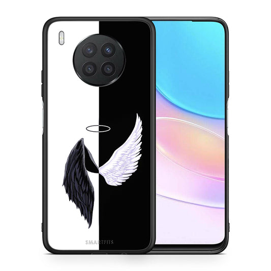 Θήκη Huawei Nova 8i / Honor 50 Lite Angels Demons από τη Smartfits με σχέδιο στο πίσω μέρος και μαύρο περίβλημα | Huawei Nova 8i / Honor 50 Lite Angels Demons case with colorful back and black bezels