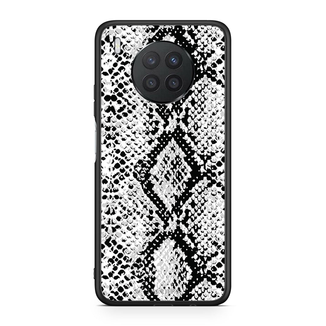 24 - Huawei Nova 8i / Honor 50 Lite White Snake Animal case, cover, bumper
