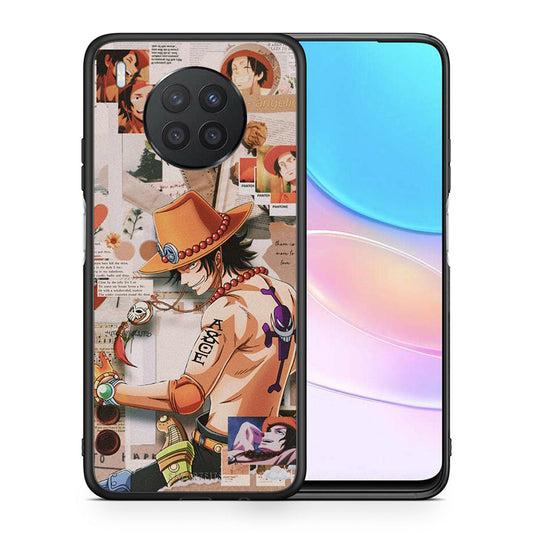 Θήκη Huawei Nova 8i / Honor 50 Lite Anime Collage από τη Smartfits με σχέδιο στο πίσω μέρος και μαύρο περίβλημα | Huawei Nova 8i / Honor 50 Lite Anime Collage case with colorful back and black bezels