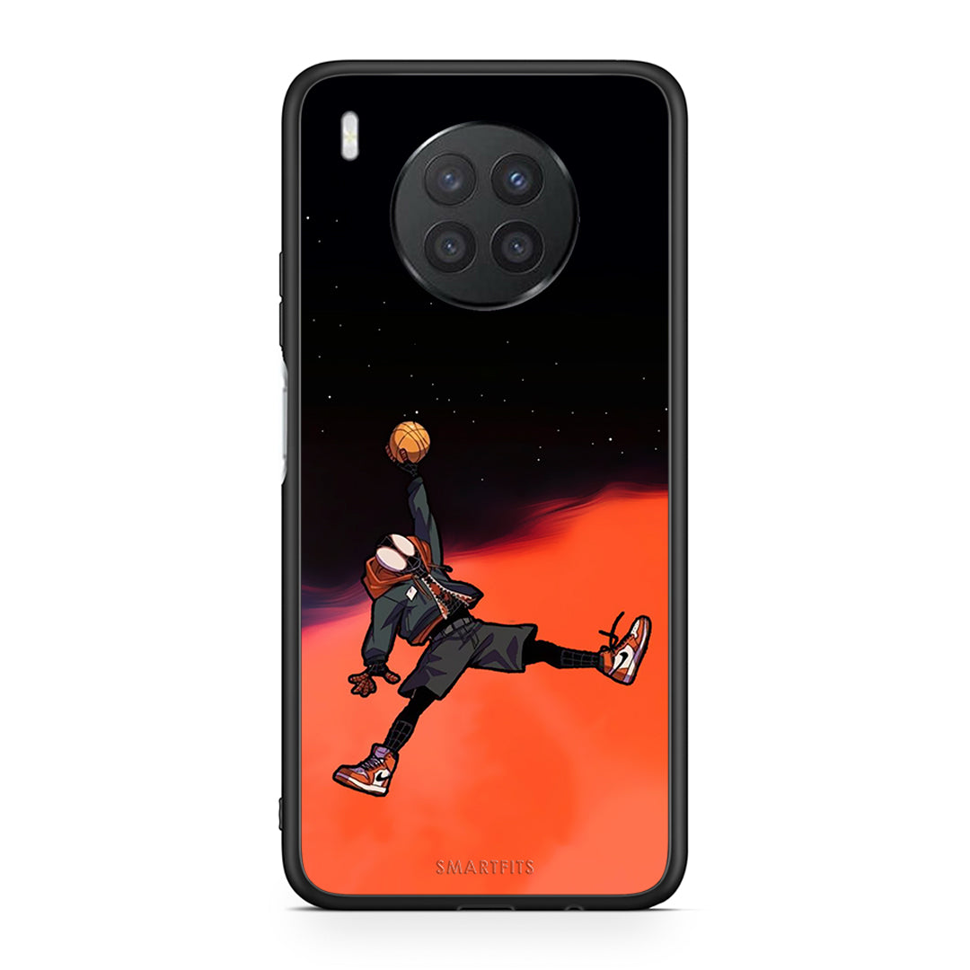 Huawei Nova 8i / Honor 50 Lite Basketball Hero θήκη από τη Smartfits με σχέδιο στο πίσω μέρος και μαύρο περίβλημα | Smartphone case with colorful back and black bezels by Smartfits