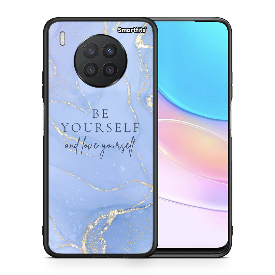 Θήκη Huawei Nova 8i / Honor 50 Lite Be Yourself από τη Smartfits με σχέδιο στο πίσω μέρος και μαύρο περίβλημα | Huawei Nova 8i / Honor 50 Lite Be Yourself case with colorful back and black bezels